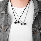 Metal Town Dumbbell Necklace