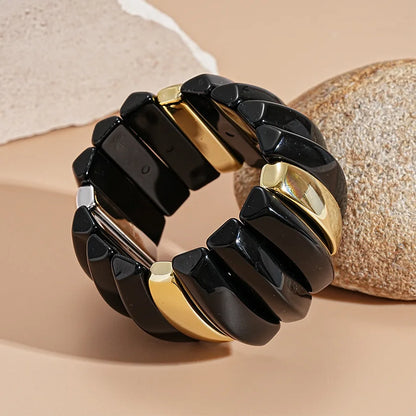 Acrylic Elastic Geometric Bracelet