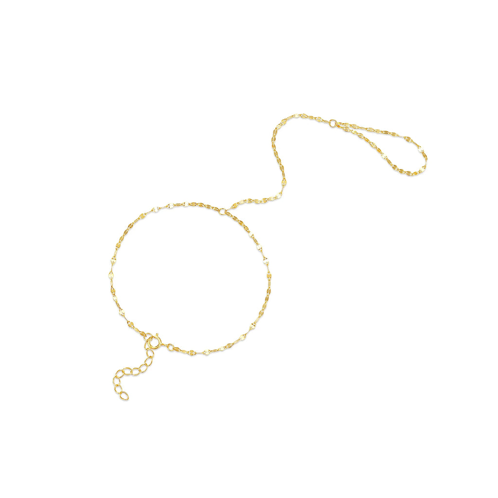 Zircon Silver Charm Bracelet
