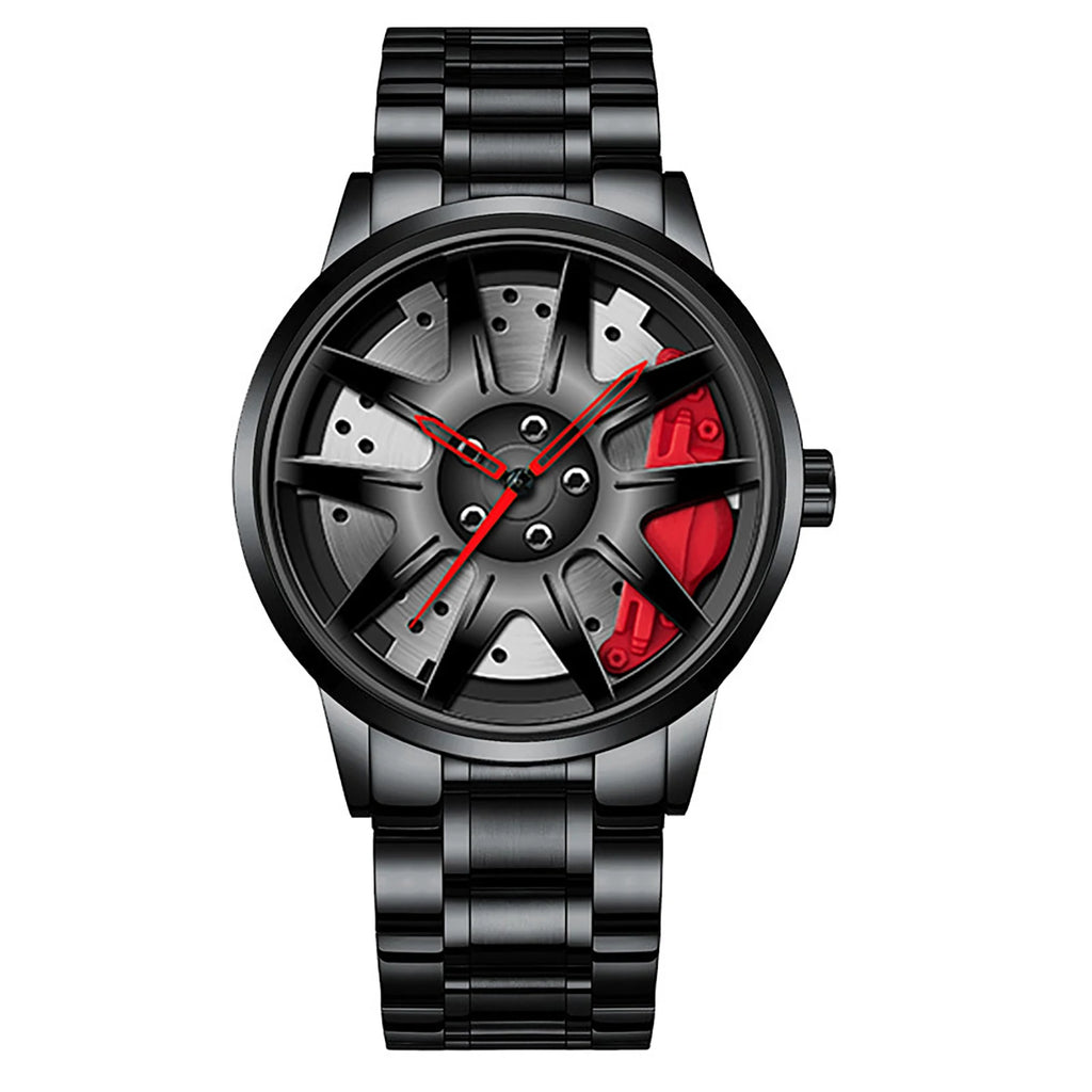 Luxfacigoo Car Wheel Quartz Watch