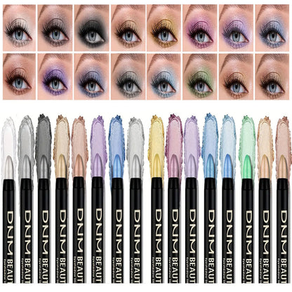 16 Colors Pearlescent Glitter Eyeliner