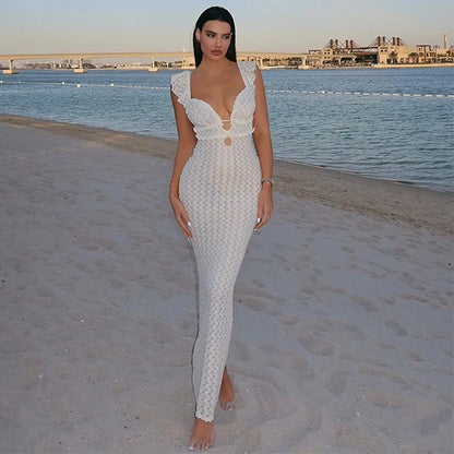 Sleeveless Backless Evening Dress