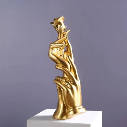 Nordic Hand Rose Sculpture