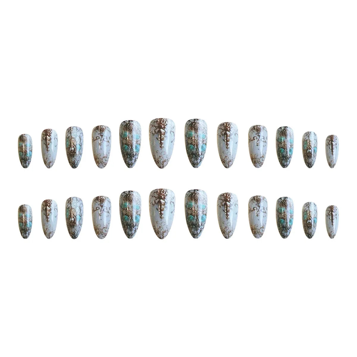 set Medium long fake nails