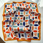 Print Silk Square Neckerchief
