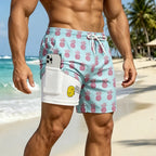Duck Print Quick-Dry Swim Trunks