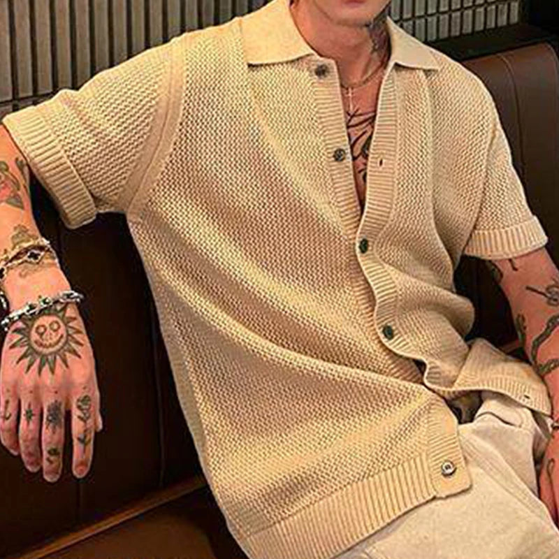 Solid Casual Knit Shirt