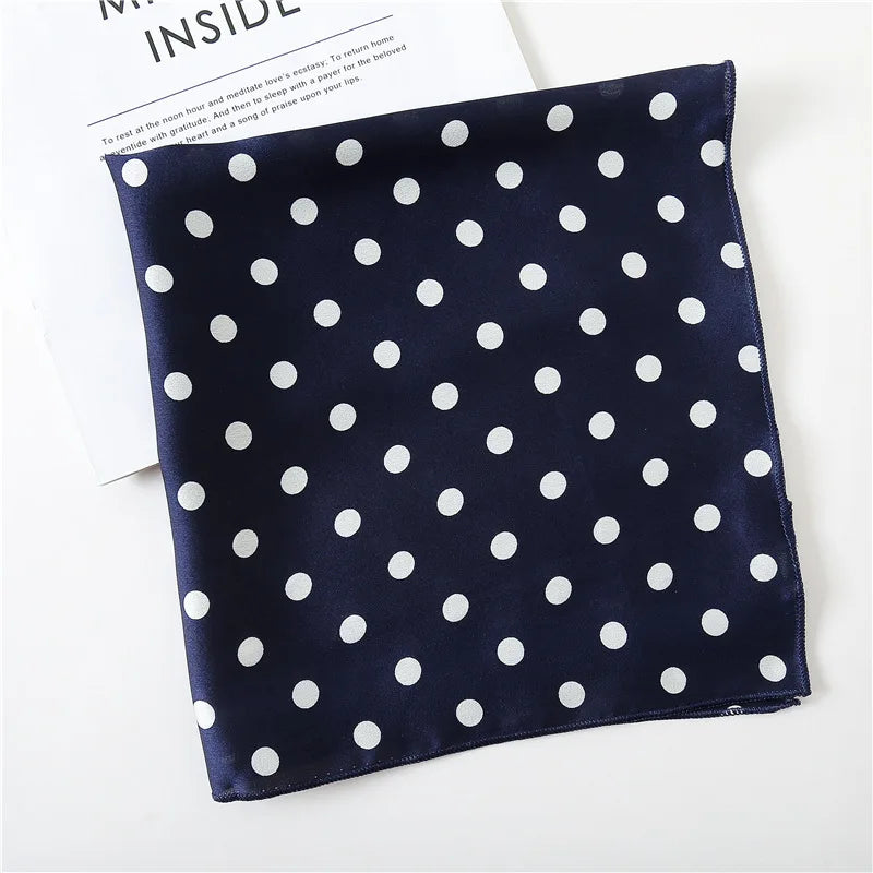 Dot Print 50cm Square Scarf