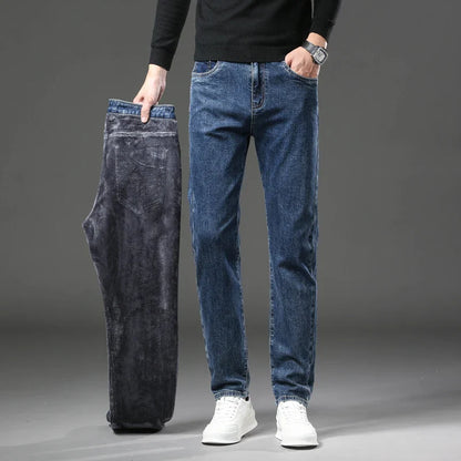 Men’s Winter Fleece-Lined Jeans