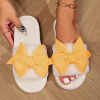 Women Bow Winter Slippers