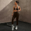 Contrast Patchwork Seamless Two-Piece Yoga Set