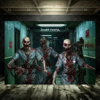 Zombie Explosion Halloween Photography Backdrop