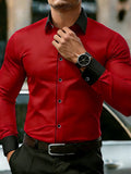 Patchwork Tuxedo Formal Shirt