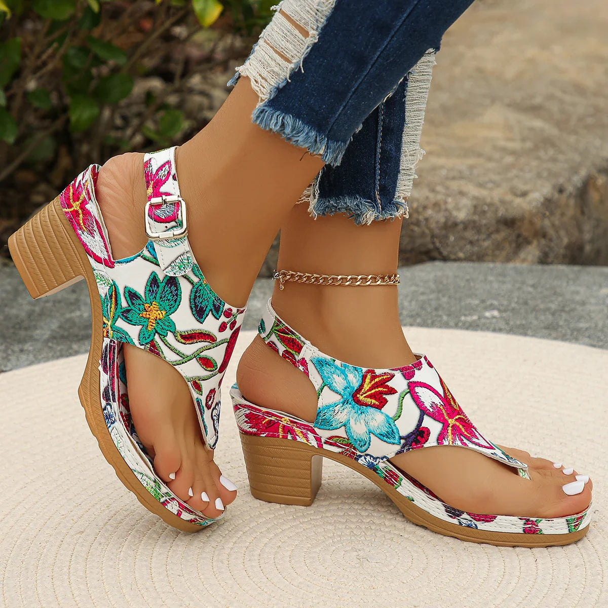 Summer Women Chunky Sandals