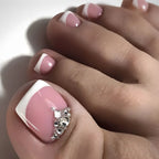 French False Toe Nails Heart