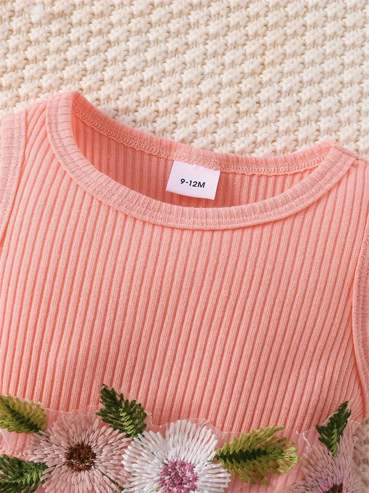 Baby Girl Flower Mesh Dress