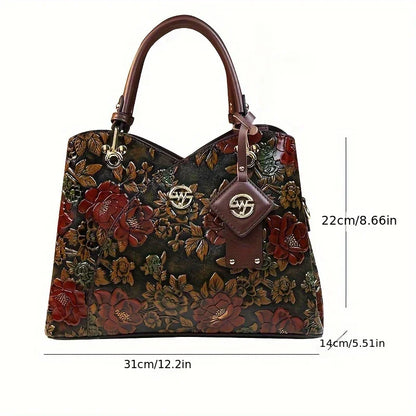 Elegant Floral Shoulder Bag