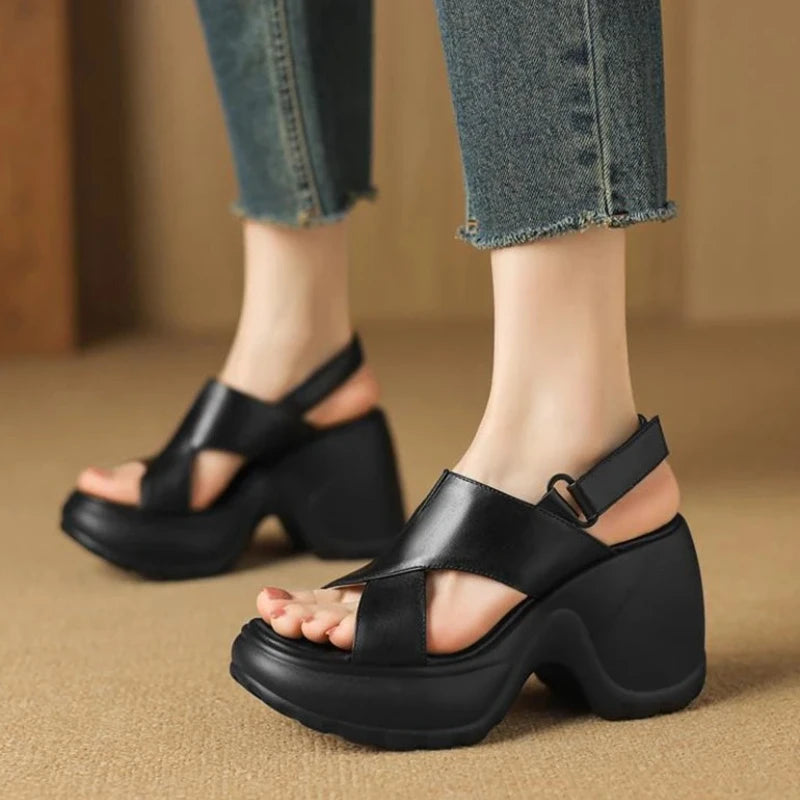 Women Platform Hook Sandals