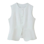 Button Vest Coat