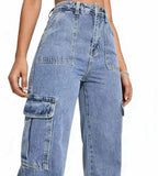 Multi-Pocket Cargo Workwear Jeans