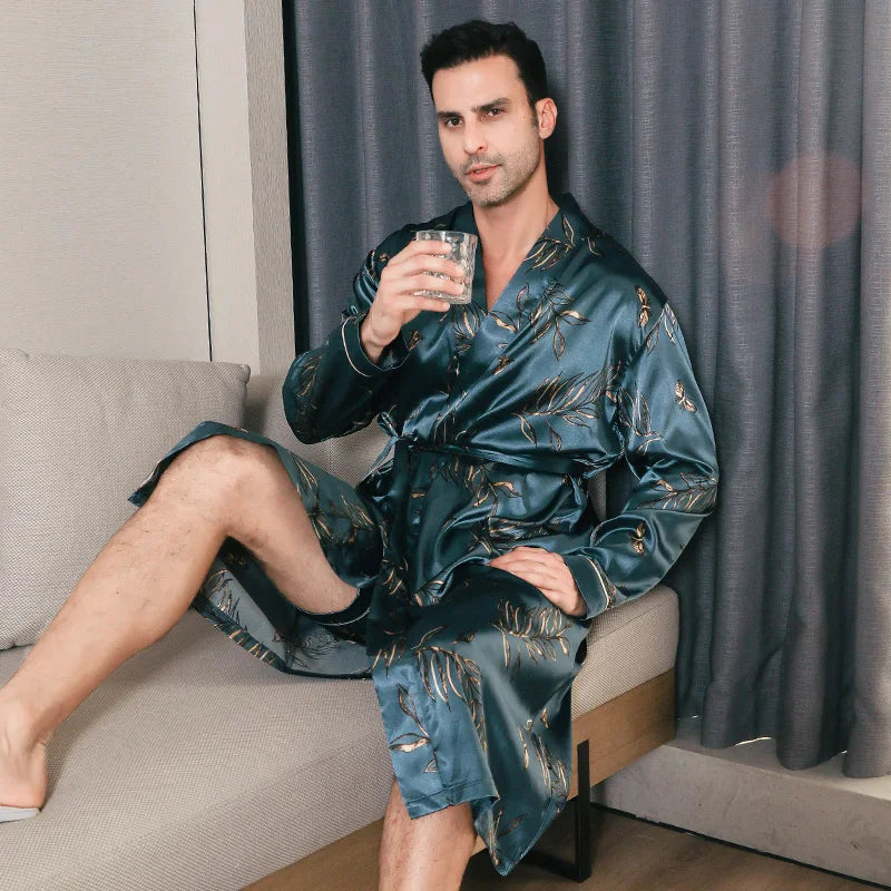 Pajama Spring Autumn Silk Thin