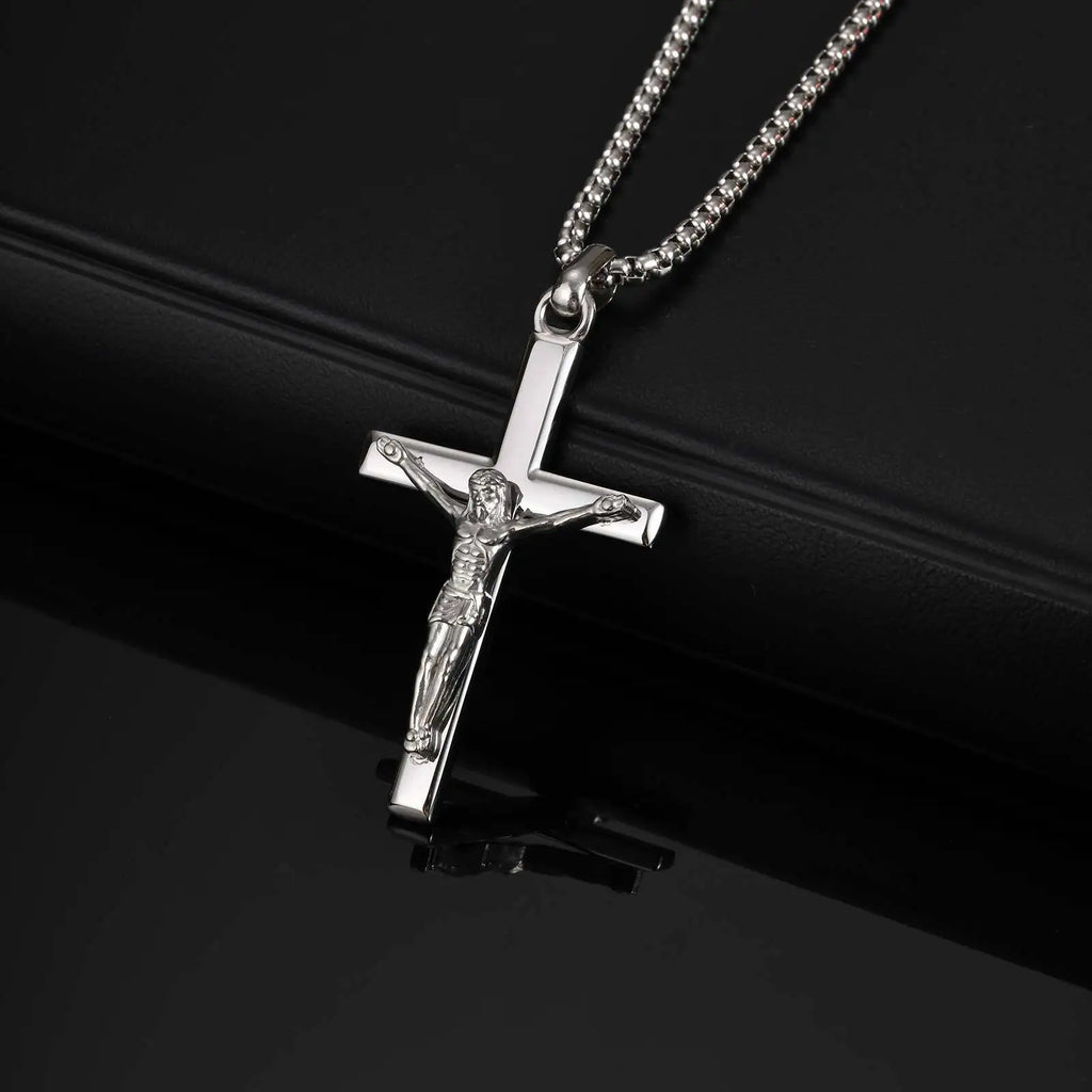 Mprainbow Crucifix Cross Necklace