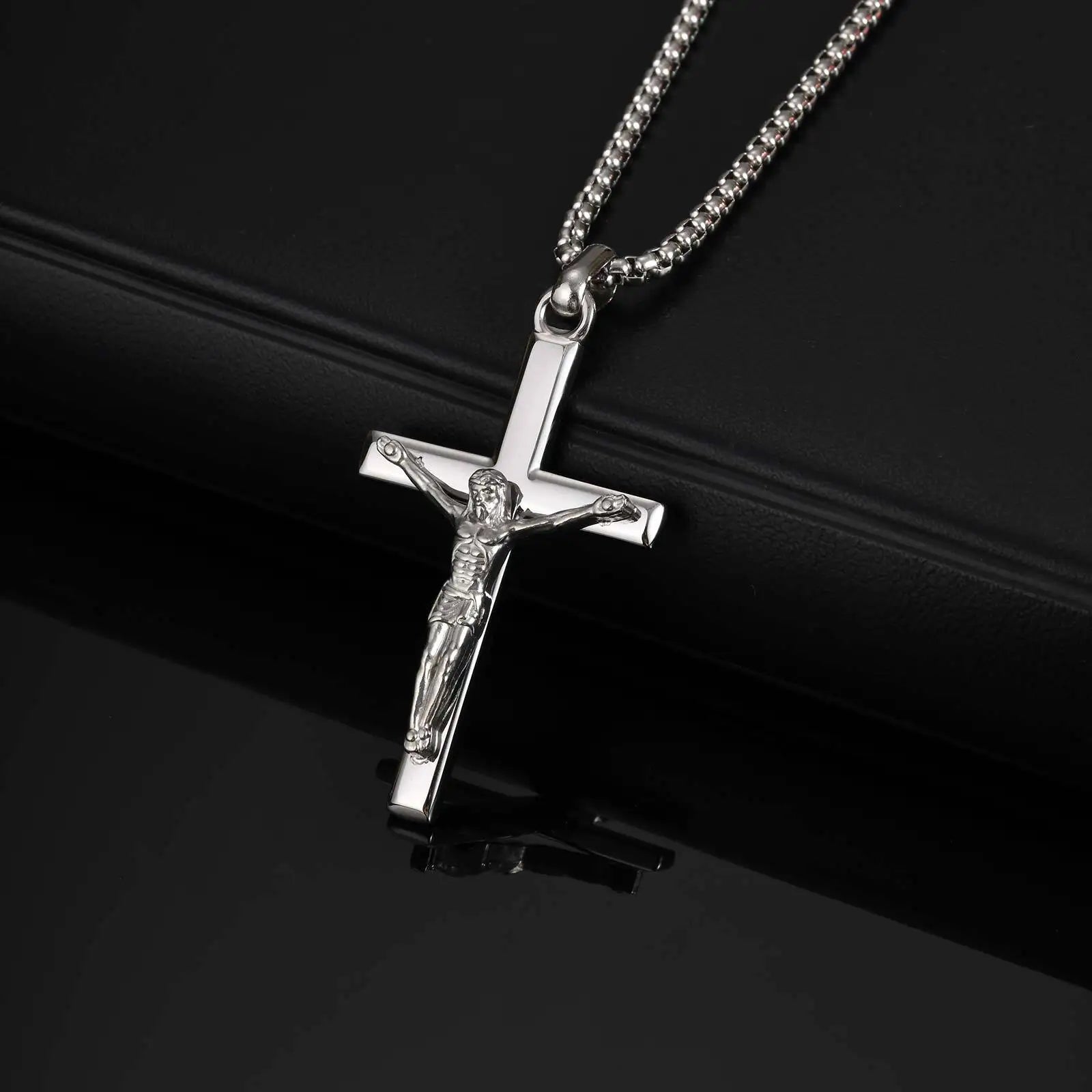 Mprainbow Crucifix Cross Necklace
