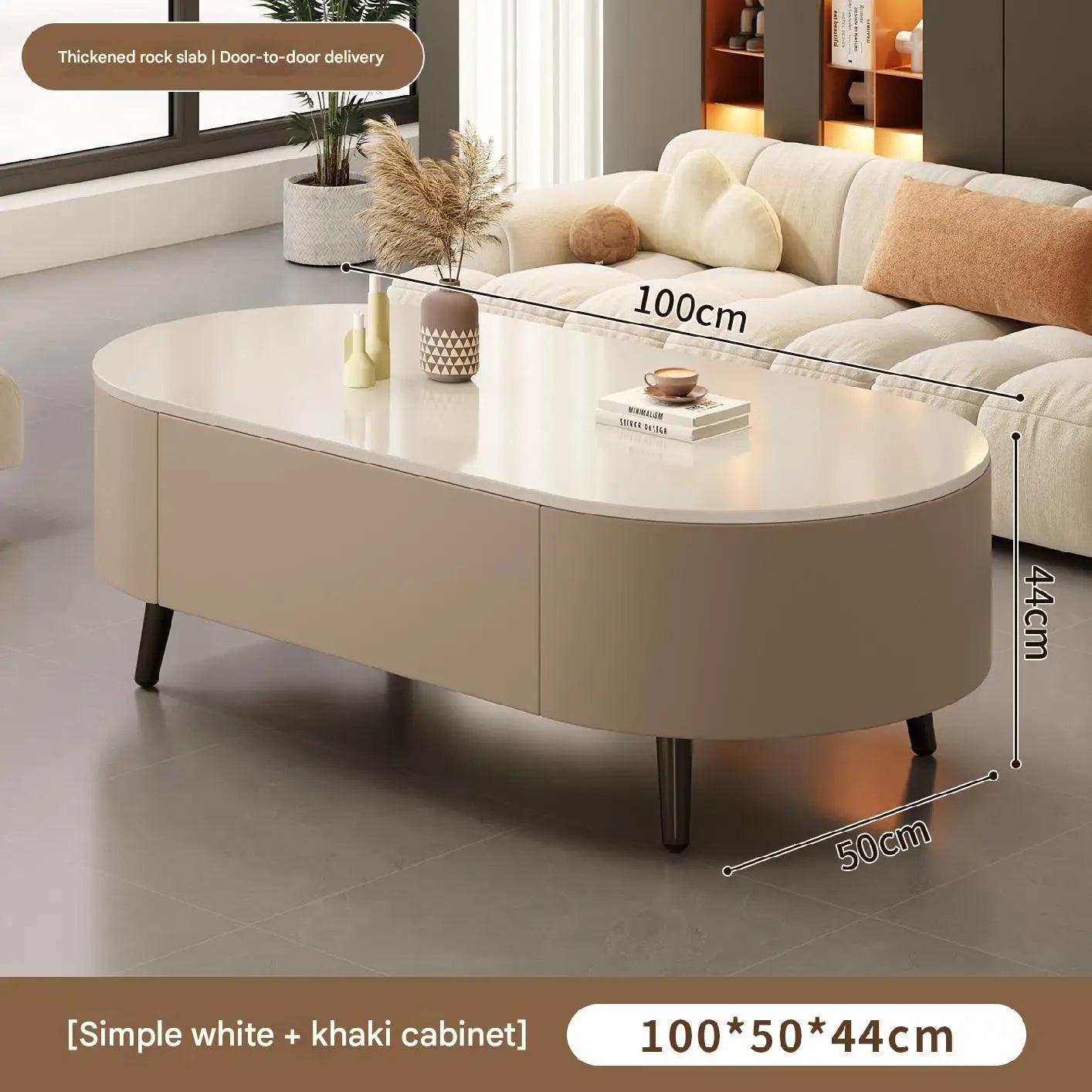 Modern Oval Coffee Table