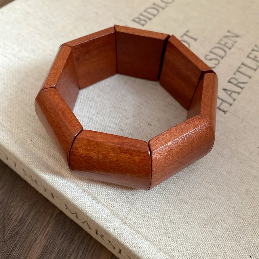 Vintage Wooden Round Bangle