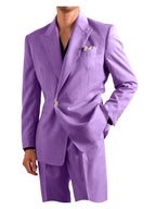 Linen Peak-Lapel One-Button Suit Set