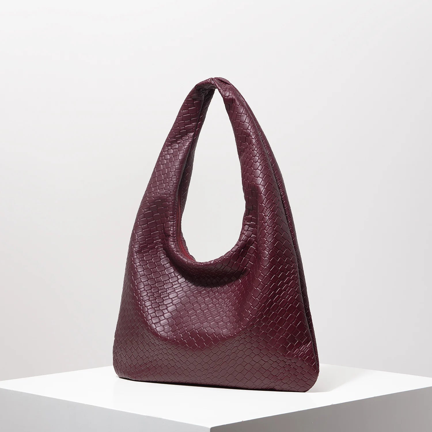 PU Half Moon Shoulder Bag