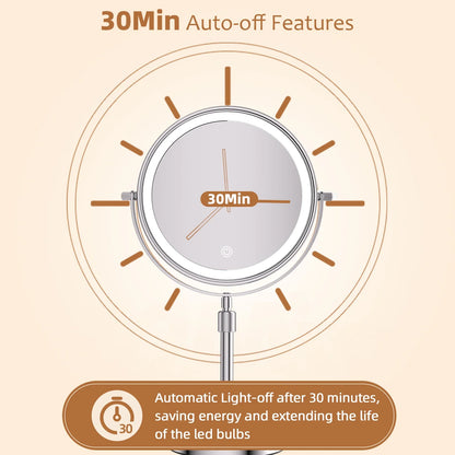 Adjustable Lighted Makeup Mirror