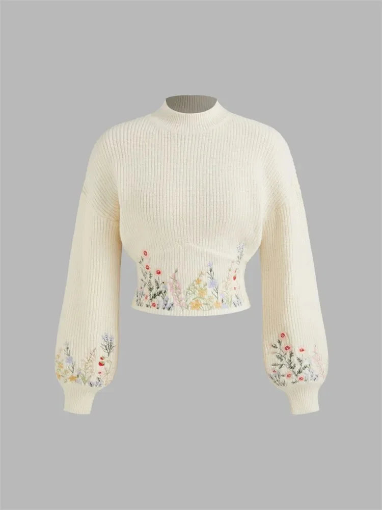 Floral Lantern Sweater