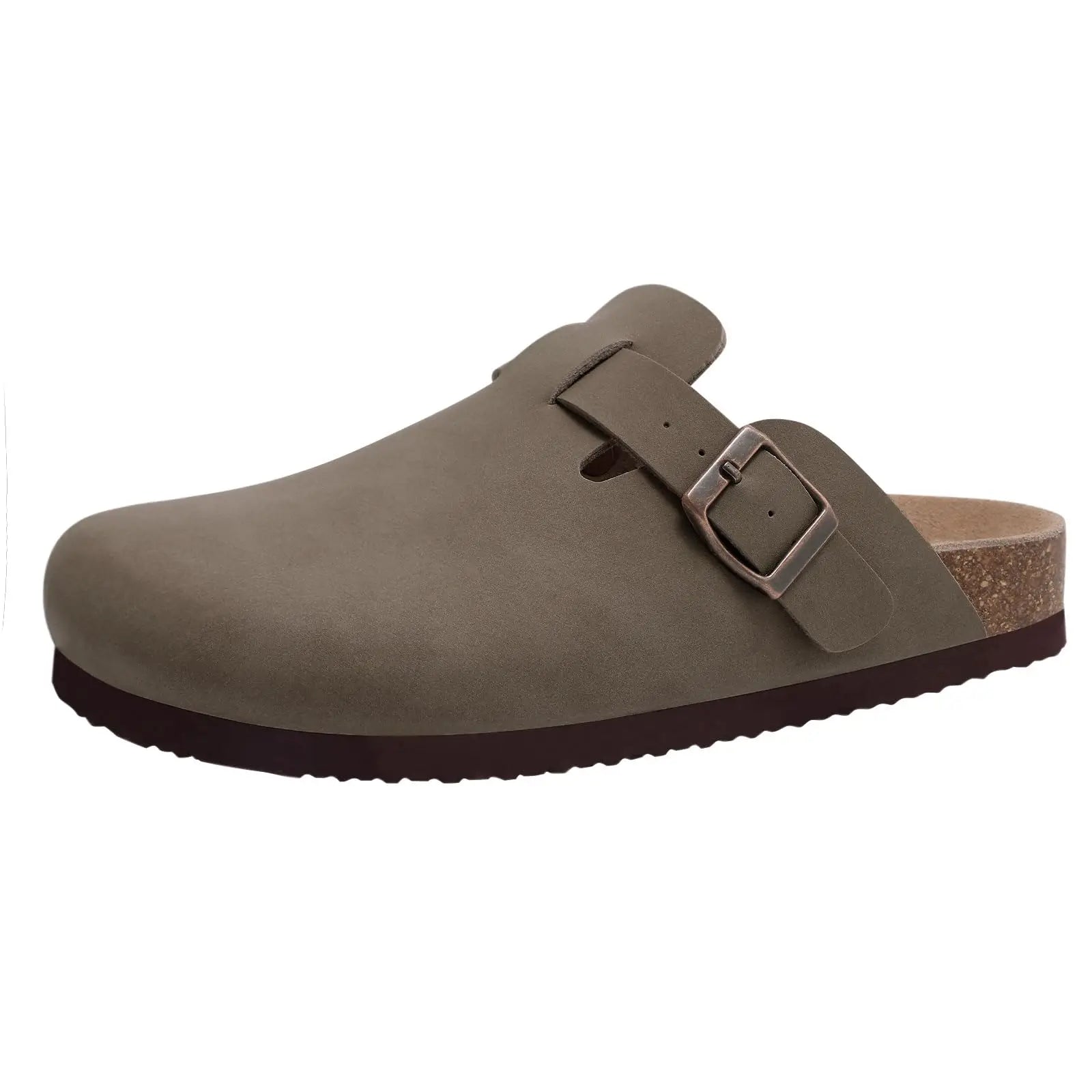 Suede Cork Clogs