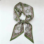 Graphic Ribbon Long Strip Scarf