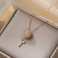 Women’s Rotating Sunflower Pendant