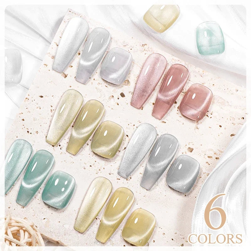 Moonlight Cat Magnetic Gel Nail