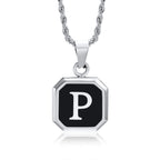 Initials Letter Pendant Necklace
