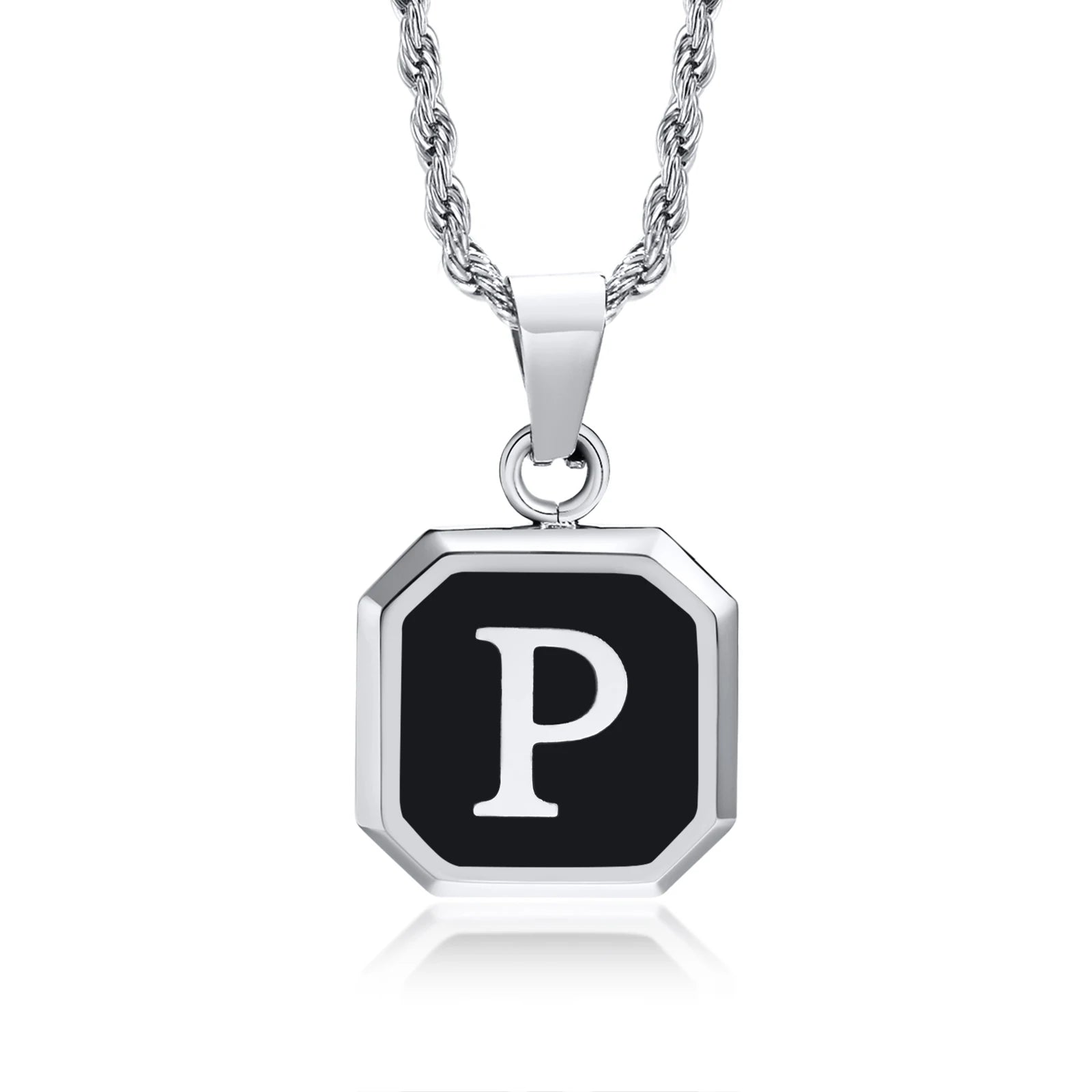 Initials Letter Pendant Necklace