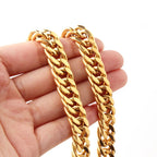HNSP Gold Curb Necklace