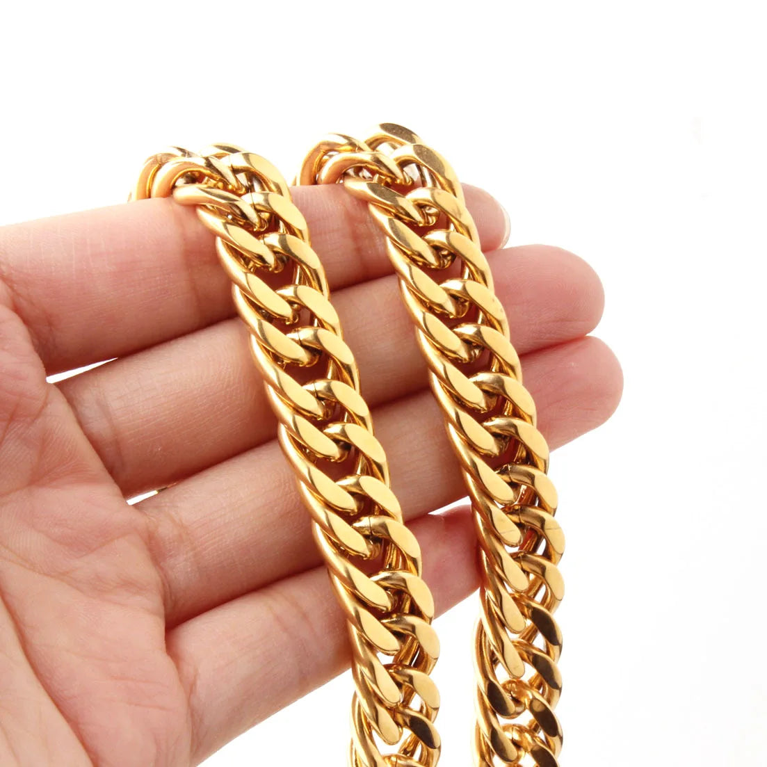 HNSP Gold Curb Necklace