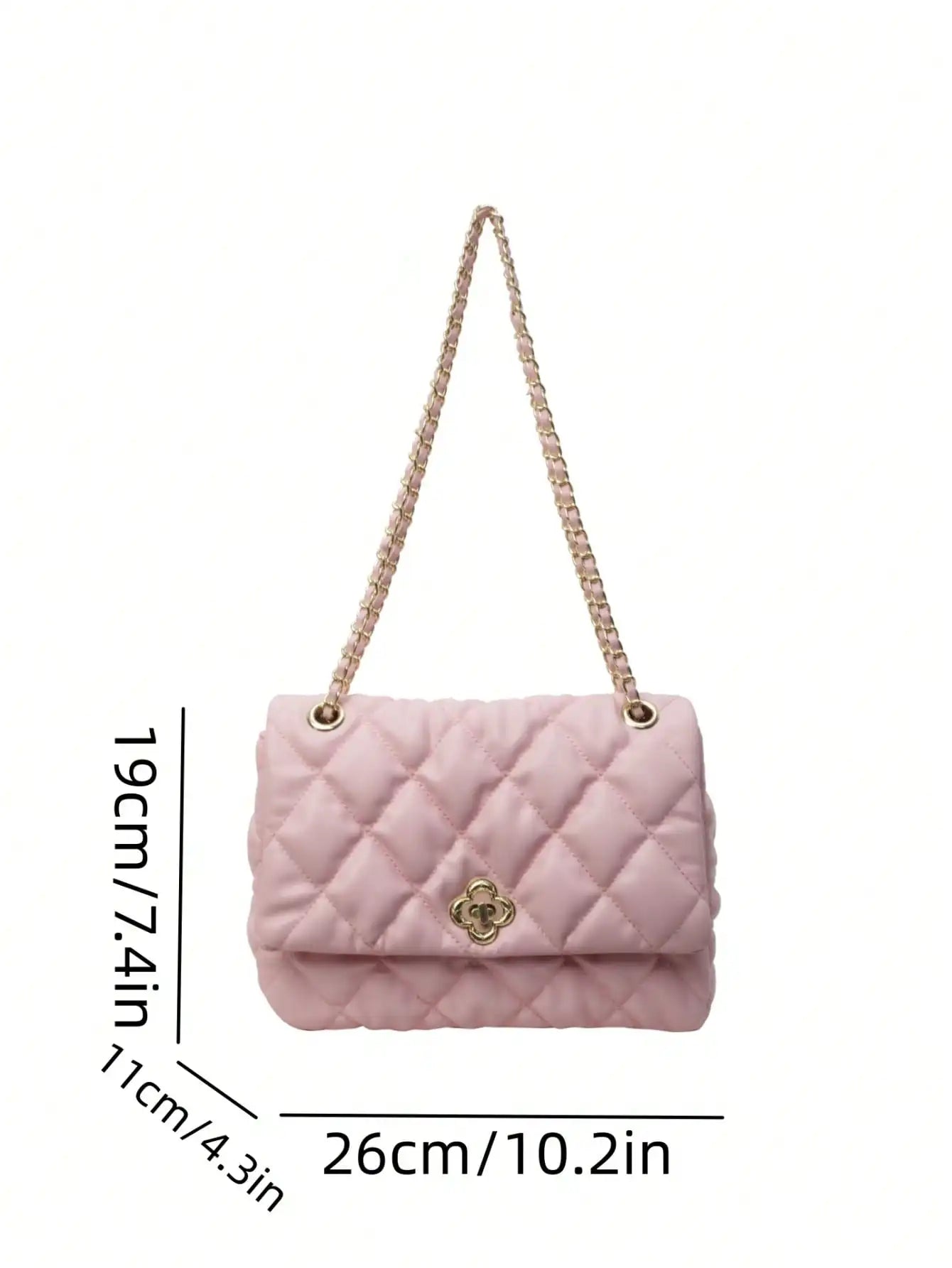 Diamond Pattern Shoulder Bag