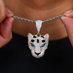 Moissanite Leopard Pendant Necklace