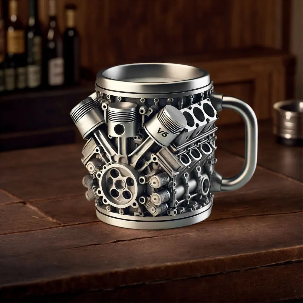 Engine Coffee Mug Stainless Steel