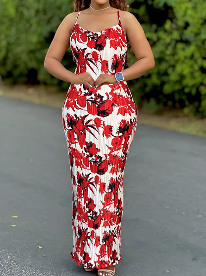 Tie Dye Pleated Dress