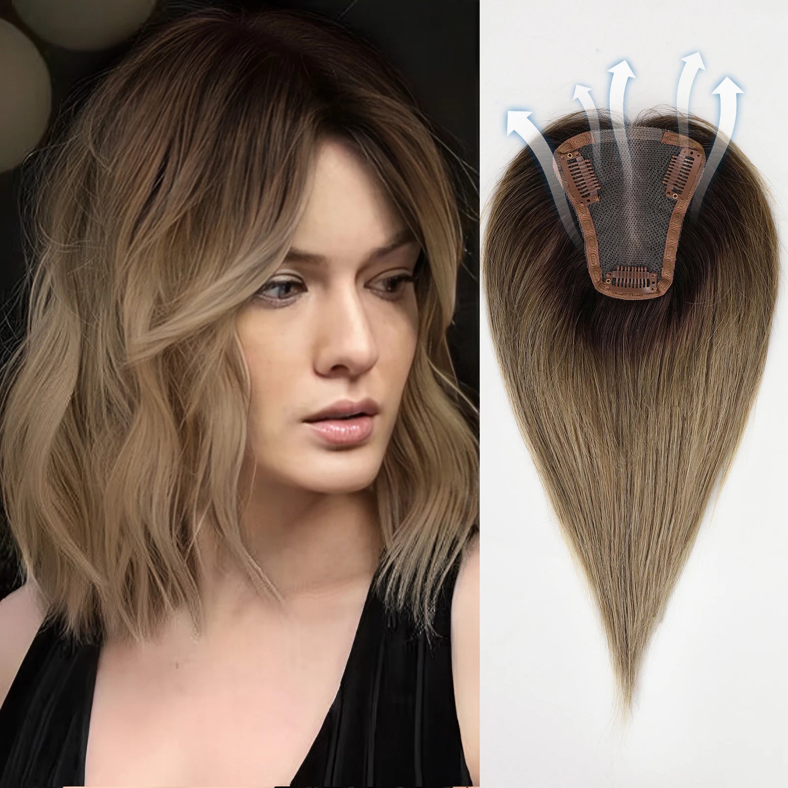 Brown Blonde Hair Topper