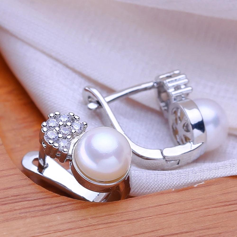 Personalized Pearl Stud Earrings