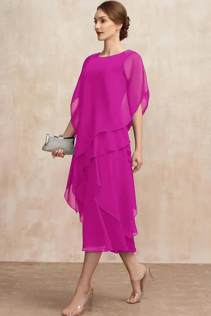 Plus Size Chiffon Dress