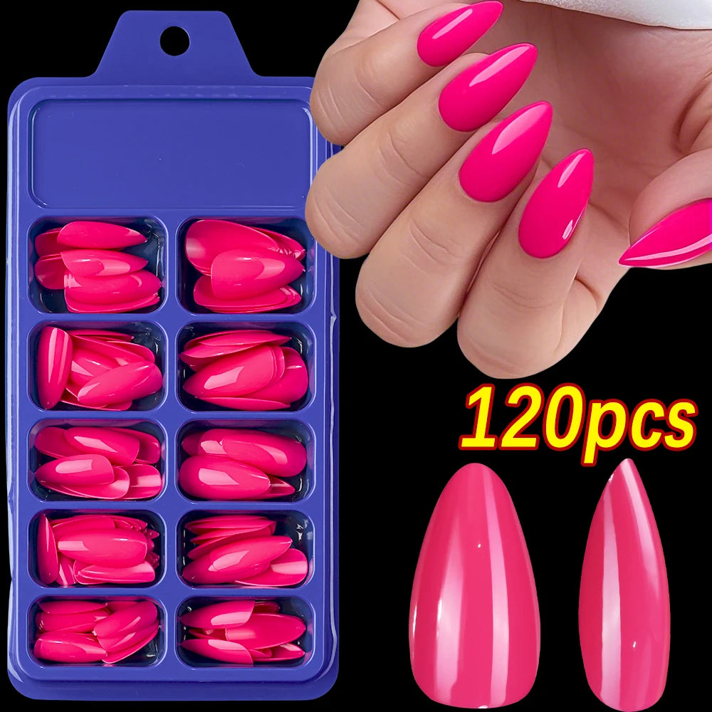 Milk White Press Nails Medium