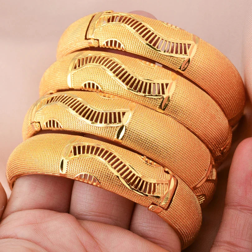 Gold Plated Bridal Bangle Bracelet